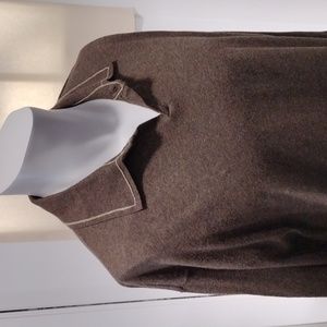 Axis mens brown cotton super soft one button shirt. XL